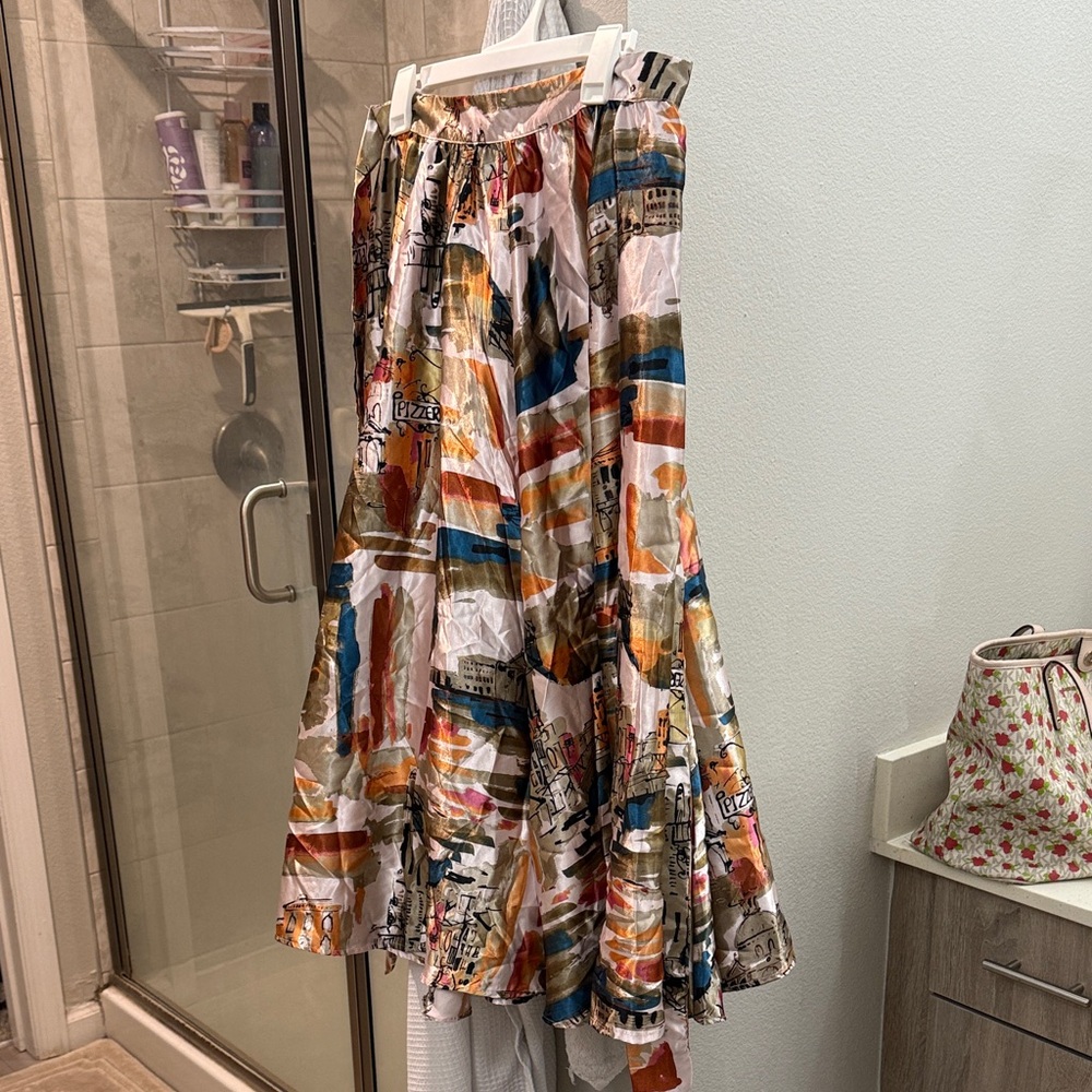 Colorful Abstract A-Line Skirt